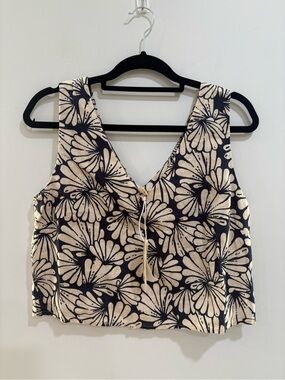 Magaschoni 100%‎ Linen Top